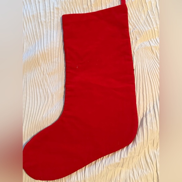 Needlepoint Christmas Stocking with horse and Christmas tree w/ window and star - Picture 3 of 5